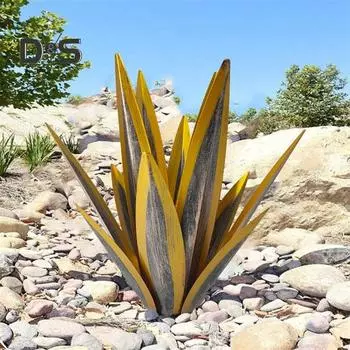 Большая текила деревенская скульптура металлическая текила растение садовая статуя открытый двор газон железная художественная фигурка для домашнего патио декор 35cm красный