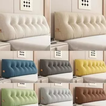 Большая треугольная подушка для кровати, клиновидная подушка для чтения, спинка, позиционирующая подушка, поддерживающая подушка со съемным чехлом 60x50x20cm