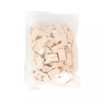 Большая треугольная пуховка для макияжа, бежевая, 1 шт.