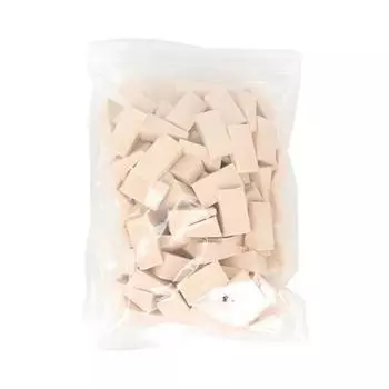 Большая треугольная пуховка для макияжа, бежевая, 1 шт.