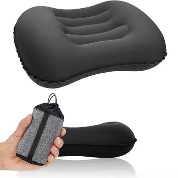 Большая туристическая подушка для кемпинга, надувная подушка для подголовника, прямоугольная комфортная подушка синий