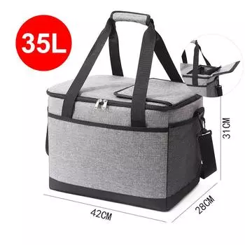 Большая уличная водонепроницаемая термосумка для пикника 33 л