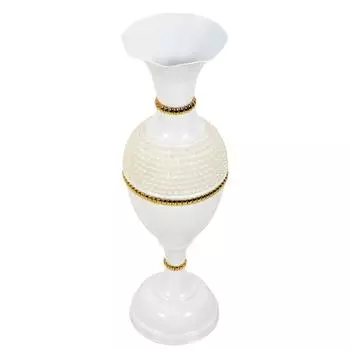 Большая ваза для цветов для угла гостиной - 24 дюйма в длину - HMT Белый - Упаковка 1 шт.