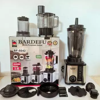 Большая вместимость 3-в-1 блендер из нержавеющей стали, мясорубка, измельчитель льда и соковыжималка