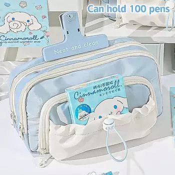 Большая вместимость 4-слойный пенал для хранения школьных канцелярских принадлежностей сумка на молнии пенал для школьных принадлежностей