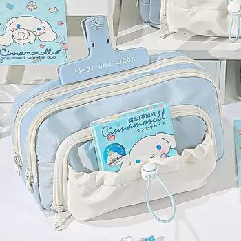 Большая вместимость 5-слойных пеналов, кавайный пенал с передним карманом для мальчиков и девочек, школьные принадлежности, подарки, креативный пенал