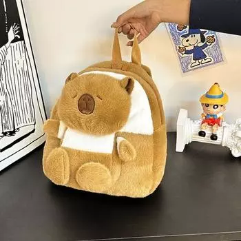 Большая вместимость Capybara Crossbody Bag Animal Cartoon Capybara Plush Bag Female Lady Girl Style 1