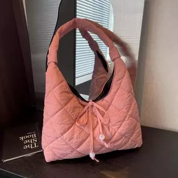 Большая вместимость для отдыха и поездок на работу женская сумка осень новая lingge хлопковая сумка для одежды простая легкая сумка на одно плечо