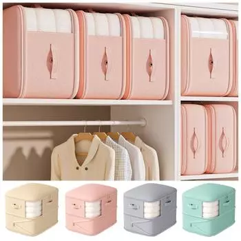 Большая вместимость компрессионного мешка для хранения вещей Визуальное окно Сортировочные сумки для шкафа Гардероб 54*42*30cm