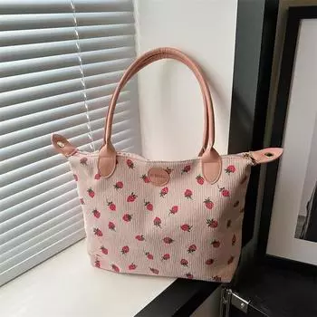 Большая вместимость, красивая, простая, модная и повседневная, персонализированная сумка через плечо, сумка для поездок на работу 2024 года, новая летняя портативная сумка-тоут чёрный