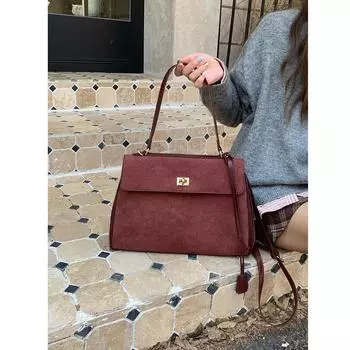 Большая вместимость матовая сумка-тоут высокого качества из искусственной кожи модная женская сумка через плечо трендовый роскошный дизайн женский деловой портфель красный