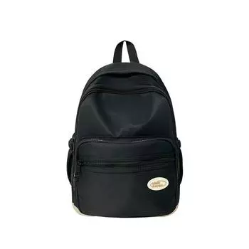 Большая вместимость многофункциональная компьютерная сумка женский рюкзак школьный рюкзак для студента Small чёрный