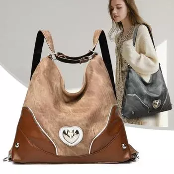 Большая вместимость многофункциональные сумки через плечо для женщин большая сумка для покупок однотонная мягкая кожаная сумка через плечо женская дорожная сумка бежевый