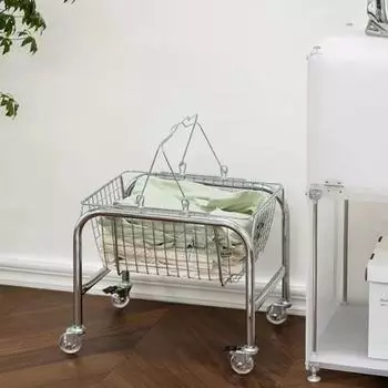 Большая вместимость мобильная тележка для хранения вещей удобная книжная полка домашняя корзина для хранения закусок спальня Basket