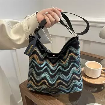 Большая вместимость, модная и простая сумка через плечо, женская, ранняя весна, универсальная сумка для отдыха, сумка-тоут коричневый