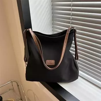 Большая вместимость, модная и простая, темпераментная сумка для отдыха, ранняя осень, новая повседневная корейская версия сумки на одно плечо через подмышку, сумка-тоут