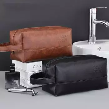 Большая вместимость мужская косметичка с несколькими карманами деловая косметичка PU косметичка дорожная