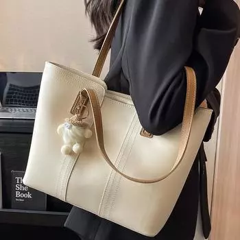 Большая вместимость, новая стильная фактурная сумка через плечо, универсальная сумка для поездок на работу и учебу на весну и лето