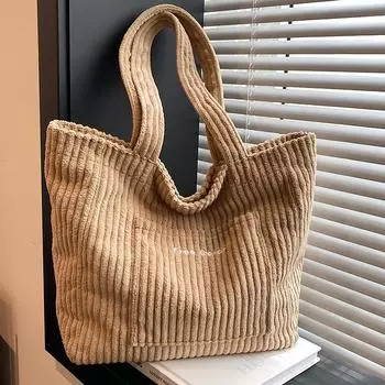 Большая вместимость, новая зимняя модная универсальная сумка-тоут для студенток колледжа на занятиях, ручная сумка на одно плечо для женщин