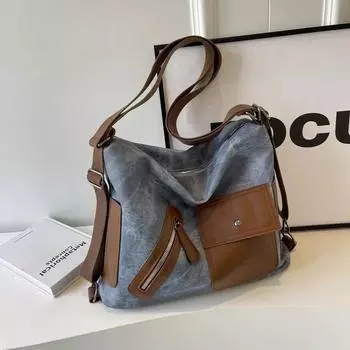 Большая вместимость однотонных PU молний модные сумки через плечо высокого качества простые строчки мягкие универсальные популярные рюкзаки