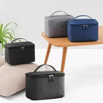 Большая вместимость портативная дорожная косметичка для ванной комнаты, туалетные принадлежности, чехол для косметики, сумка для стирки темно-синий