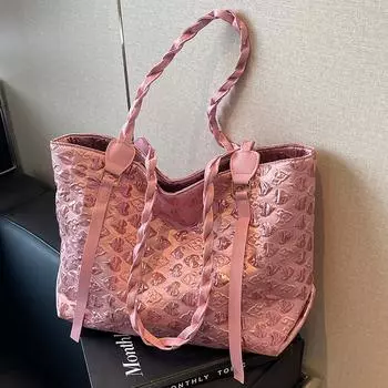 Большая вместимость повседневная сумка-тоут женская повседневная сумка Love женская модная сумка через плечо женская серебряный