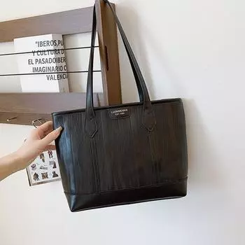 Большая вместимость, повседневная женская модная ретро-сумка с мягким лицом, однотонная, на одно плечо, через подмышку