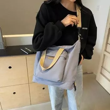 Большая вместимость повседневные сумки через плечо с нитками для шитья, горячая распродажа, сумки через плечо для женщин, нейлоновые женские сумки на молнии