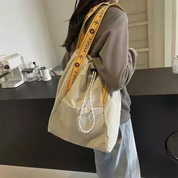 Большая вместимость прочная нейлоновая сумка через плечо для женщин цветной ремешок рюкзак модные сумки