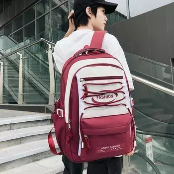 Большая вместимость, простой женский рюкзак, холщовая сумка на молнии, высокое качество, унисекс, мода