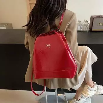 Большая вместимость PU молния универсальные сумки через плечо Simplicity модный рюкзак швейные нитки мягкие модные женские сумки-тоут