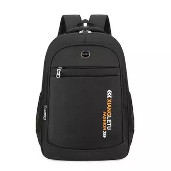 Большая вместимость рюкзак для выхода на улицу мужской студенческий новый повседневный рюкзак школьный деловой дорожный компьютерный рюкзак чёрный