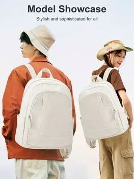 Большая вместимость рюкзака для средней школы, водонепроницаемая нейлоновая сумка для книг, рюкзак для ноутбука в колледже, повседневный рюкзак для женщин и мужчин