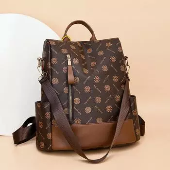 Большая вместимость рюкзака из искусственной кожи для женщин, роскошный дизайнерский рюкзак с защитой от кражи, женский рюкзак