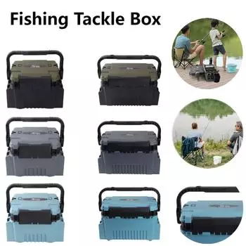 Большая вместимость рыболовной снасти ящик многофункциональный рыболовный инструмент органайзер ведро для живой рыбы утолщенный ящик для хранения для ловли карпа