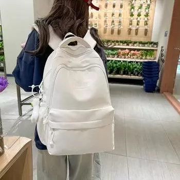 Большая вместимость школьного рюкзака для женщин, дорожный рюкзак для студентов, сумка для книг коричневый