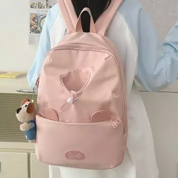 Большая вместимость школьного рюкзака для женщин с рисунком, легкий студенческий рюкзак для путешествий белый