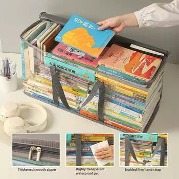 Большая вместимость складной студенческий общежитие сумка для хранения класса прозрачный водонепроницаемый домашний ящик для хранения большой вместимости