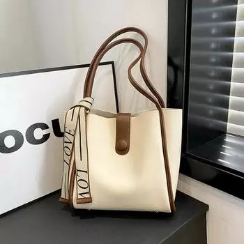 Большая вместимость сумки женские сумки модные сумки-ведра для поездок на работу с шарфами женские сумки через плечо сумки-хобо подмышки большая сумка