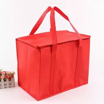 Большая вместимость термоизоляционная сумка для ланча Bento из алюминиевой фольги, сохраняющая свежесть, сумка-холодильник для путешествий на открытом воздухе, сумка для продуктов на вынос M красный