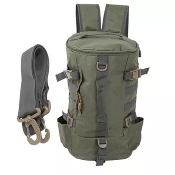 Большая вместимость удочки хранения снастей ремень плечевая сумка цилиндрический удилище приманка рюкзак военный армия зеленый