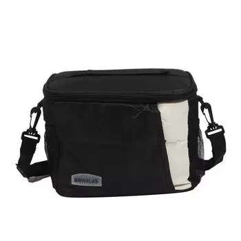 Большая вместимость водонепроницаемая сумка для ланча простая квадратная переносная сумка через плечо для отдыха на природе кухонные принадлежности One Size чёрный