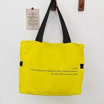 Большая вместимость водонепроницаемый нейлон Sacola элегантная сумка простая буква свет почтальон