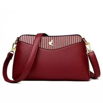 Большая вместимость женская сумка через плечо Temperament, однотонная повседневная высокая мягкая кожаная женская сумка через плечо
