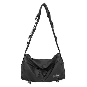 Большая вместительная дорожная сумка, однотонная, для коротких поездок, спортивная сумка, сумка для хранения чёрный