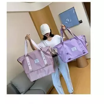 Большая вместительная дорожная сумка, сумка для ручной клади, унисекс, модная сумка для йоги и фитнеса, портативная сумка для коротких поездок вино красного