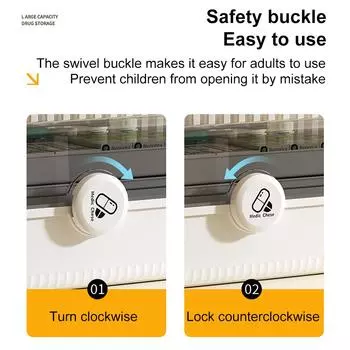 Большая вместительная ежедневная аптечка, ящик для хранения лекарств для дома, многослойная портативная аптечка, органайзер для семейной медицины