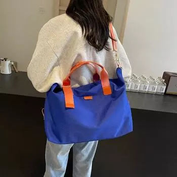 Большая вместительная холщовая сумка, элегантная дорожная сумка для женщин, легкая для путешествий на открытом воздухе, багажная сумка, дорожная сумка для хранения вещей