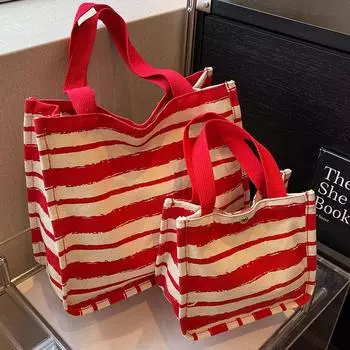 Большая вместительная холщовая сумка для женщин, новый стиль, модная сумка на одно плечо для женщин, студентов колледжа, для занятий