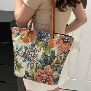 Большая вместительная холщовая сумка женская сумка для поездок на работу женская косметичка для студентов колледжа красный